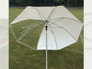 Parapluie pour soudeurs et chantiers transparant 2.2 m
